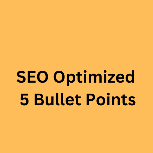Optimized SEO 5 Bullet Points
